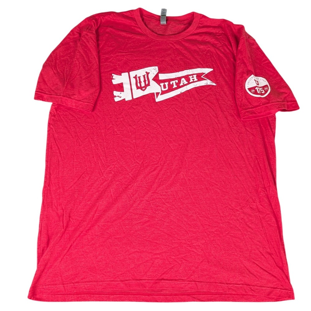 Next Level University of Utah Utes 175th Anniversary Red Graphic T-Shirt XXL